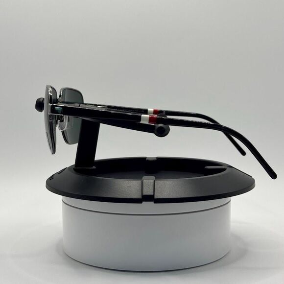 NEW Men's Y2K Ralph Lauren Semi-Rimless Sunglasses Polo 3062 Gun/G15 56/17 Italy - Picture 5 of 10